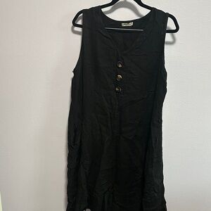 Black Linen Dress